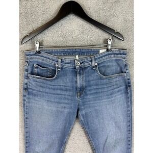 Rag and Bone Dre Slim Fit Jeans Low Rise Clearwater Wash Blue Straight Womens 31